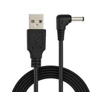 OcioDual Câble USB vers DC 5V (jusqu'à 2A),câble d'alimentation pour tablette, appareil photo, routeur, enregistreur vidéo numérique, LED, haut-parleur, connecteur rond, coude, Noir