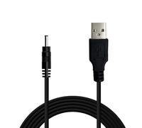 OcioDual Câble USB vers DC 5V (jusqu'à 2A), Câble d'Alimentation pour Tablette, Appareil Photo, Routeur, Enregistreur Vidéo Numérique, LED, Haut-Parleur, Connecteur Rond, Droit, Noir