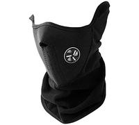 OcioDual Cagoule Masque Tour de Cou Neoprene + Polaire - Airsoft Paintball Moto Ski Snow Noir