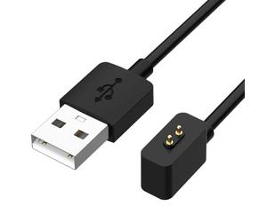 OcioDual Chargeur compatible avec Xiaomi Mi Band 9,8,8 Pro, 8 Active, Redmi Watch 5,5 Active, 5 Lite, 4,3 Active, Smart Band 2, Base de charge magnétique, Chargeur USB Noir, Smart Watch