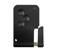 OcioDual Coque de Cle de Voiture, Carte Plip Clé Smartcard Télécommande 3 Boutons Lame Compatible avec Renault Clio 3 Megane 2 Grand Scenic, Housse Rigide Case, Car Keys