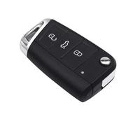 OcioDual Coque de Clé Pliable à 3 Boutons Compatible avec Golf 7 GTI MK7 Skoda Octavia A7 Seat