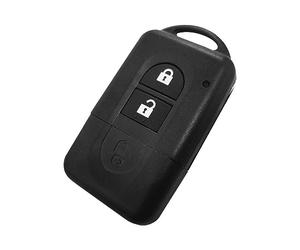 OcioDual Coque de e Voiture, Etuí Télécommande 2 Boutons Compatible avec Nissan Micra X-Trail Qashqai Juke Duke Navara Note Pathfinder, Télécommande avec Lame Vierge