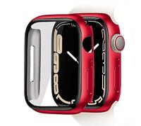 OcioDual Coque de protection compatible avec Apple Watch Series 8/7 (45 mm) I Coque de protection complète ultra fine, résistante aux rayures et aux chutes - Rouge