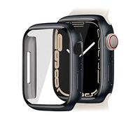OcioDual Coque de Protection Compatible avec Apple Watch Series 8/7 45 mm I Coque de Protection Complète ultra Fine, Résistante aux Rayures et aux Chutes - Noir