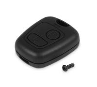 OcioDual Coque Rigide de Remplacement 2 Boutons sans Lame Compatible avec Peugeot 106 206 406 107 207 807 Noir Housse Rechange