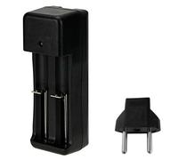 OCIODUAL Double Chargeur Pour 3.7V 18650 14500 Pile Batterie Rechargeable Noir Neuf