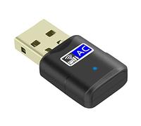 OcioDual Mini Clé WiFi USB Adaptateur Réseau sans Fil 802.11ac Double Bande 2.4GHz 5G Dual Band 600Mbps AC Ethernet Dongle Noir