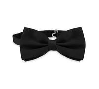OcioDual Noeud Papillon Homme Noir, Nœuds Papillon Homme uni avec Fermeture à Crochet Réglable, 12 cm x 6 cm, Célébrations, fêtes, Travail, Mariages et Événements