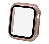 OcioDual Protecteur avec Verre Trempé Compatible avec Apple Watch 4/5/6 et SE (44 mm) Rose Gold