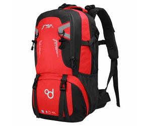 OcioDual Sac a Dos Randonnee 40L Rouge, Sac Randonnée, Voyage Imperméable Léger, Sac de Voyage Cabine Pliable, Sac a Dos Homme Montagne Trekking, Kit Survie Guerre