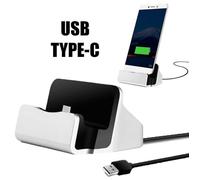OCIODUAL Support Station de Charge Dock Données USB Type C Gris pour Téléphones Mobiles Smartphones Base Chargement Chargeur