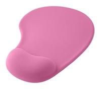 OcioDual Tapis de Souris Repose Poignet, Mouse Pad avec Support en Gel, Tapis Souris Ergonomique Tissu Doux, Tapis de Souris Rose Claire avec Base en Caoutchouc Antidérapant