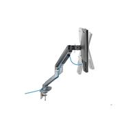 OCIODUAL TOOQ DB4132TNR-G Support de Table pivotant et inclinable pour écrans de 17" à 32" à Deux Bras réglable, Gris