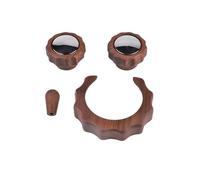 OCKSVOGF Compatible For Lelit, Compatible For BiancaV3, Compatible For MaraX, Machine À Café En Noyer, Bouton De Commutation De Vapeur, Tête D'infusion, Anneau Anti-brûlure(G)