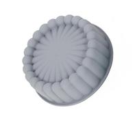 OCKULT Moule à charlotte en silicone, moule rond en silicone anti-adhésif en forme de tournesol, moules à gâteau ronds pour la cuisson, moule à gâteau cannelé réutilisable, pour cheesecake, brownie,