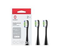 Oclean Brossettes de recharge professional B02, Têtes de brosse de rechange, adaptées à toutes les brosses électriques Ocean pour adultes, poils DuPont, Tête de brosse en forme de W, 2 pcs, Noir