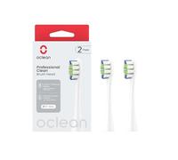 Oclean Brossettes de recharge professional W02, Têtes de brosse de rechange, adaptées à toutes les brosses électriques Ocean pour adultes, poils DuPont, Tête de brosse en forme de W, 2 pcs, Blanc