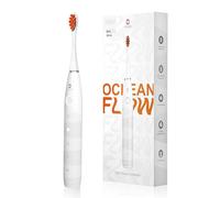 Oclean Flow, Brosse à Dents Électrique, 5 Modes avec Blanchiment, Brosse à Dents Sonique avec Autonomie de 180 Jours, Minuterie 2 Min & Rappel 30s, IPX7 - Blanc