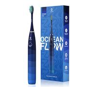 Oclean Flow, Brosse à Dents Électrique, 5 Modes avec Blanchiment, Brosse à Dents Sonique avec Autonomie de 180 Jours, Minuterie 2 Min & Rappel 30s, IPX7 - Blue