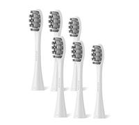 Oclean Lot de 6 Têtes de brosse à dents, Ultra Douce Brossettes de recharge compatibles avec toutes les brosses à dents électriques Oclean- Soins pour les gencives-Gum Care-Blanc