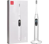 Oclean X Pro Elite Brosse à Dents Électrique, Écran Tactile Intelligent Silencieux 45db, 4 Modes & 32 Niv d'intensité, 35 Jours d'autonomie, Minuteur et APP, IPX7, Gris Cadeau Noël