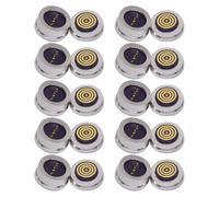 Ocnvlia Lot de 10 paires 4 broches rondes d'aspiration aveugle à 360 ° étanches magnétiques Pogo Connecteur de charge magnétique