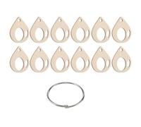 Ocnvlia Lot de 100 bobines de fil à broder en bois - Bobines d'enroulement de carte pour travaux d'aiguille 50 x 44 mm