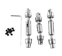 Ocnvlia Lot de 3 d'entraînement en métal CVD pour B16 B36 Q60 Q63 Q64 MN77 FY004 6WD 1/16 RC Auto Upgrade pièces, 1