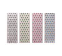 Ocnvlia Lot de 4 pierres à aiguiser diamantées portables pour le ski, la glace, le snowboard, les bords de ski, les accessoires, les couteaux