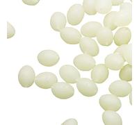Ocobudbxw 100 pièces ovales Perles de pêche Lumineuses Brillent dans Le leurre Noir Flotteur de matériel Flottant