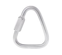 Ocobudbxw 304 Acier Inoxydable Serrure à vis Triangle Mousqueton équipement d'escalade Crochet Mousqueton de sécurité