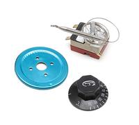 Ocobudbxw Contrôleur de température 250V 16A 30-110 Celsius Thermostat Bouton Interrupteur Capillaire