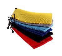 Ocobudbxw Duarable Portable Mesh Lunettes de Soleil à Carreaux Lunettes de Soleil Sac de Rangement en Tissu Étui à Lunettes