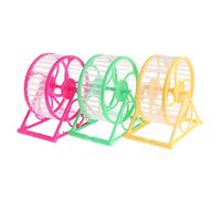 Ocobudbxw Mangeoires à Oiseaux, Roues d'exercice silencieuses pour Hamsters avec Support Rotatif Silencieux 4,9 Pouces en Plastique pour Petits Animaux gerbilles Souris