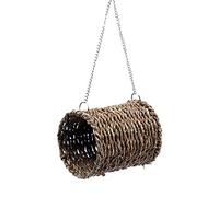 Ocobudbxw Nid d'oiseau Nid d'oiseau Lit Herbe Tunnel Hamac Suspendu Cage pour Animaux Ornement Décoration