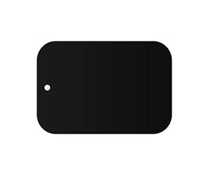 Ocobudbxw Plaque métallique magnétique Support de Voiture Aimant Support de téléphone Autocollant adhésif Rond Remplacement carré