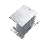 Ocobudbxw Radiateur d'ordinateur SSR Radiateur de Relais à Semi-conducteurs en Aluminium Dissipateur de Chaleur Argent 80x50x50mm Adapté au Relais SSR 10-40A