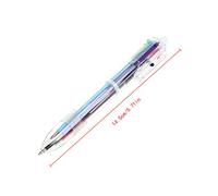 Ocobudbxw Stylos à Bille 6 Couleurs en 1 Stylos à Bille Stylo à Bille Multicolore Étudiants Papeterie de Bureau