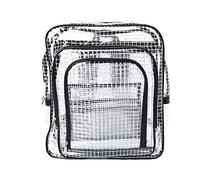 Ocobudbxw Unisexe Anti-Statique Sac à Dos Transparent Sacs à bandoulière de Voyage Sac à Dos en PVC ingénieur Outils Sac