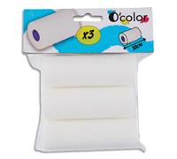 O'COLOR lot de 3 recharges de rouleau mousse 10cm.