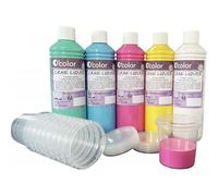 O'COLOR Lot de 5 flacons de 500 ML de Peinture Craie Liquide