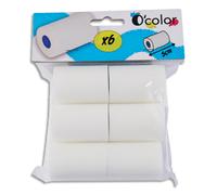 O'COLOR Lot de 6 recharges de rouleau mousse 5cm.