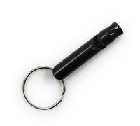 ocona Sifflet d'urgence, Signal de sifflet, sifflet de Chien, sifflet d'urgence, sifflet d'alarme, sifflet pour Auto-défense avec Anneau Porte-clés, jusqu'à 140dB, extrêmement Fort, Noir
