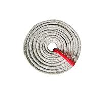 ocpcrn Joint de corde en fibre de céramique, joint rond tressé pour chaudière, four, four à bois, poêle à bois (diamètre 8 mm x 5 m)