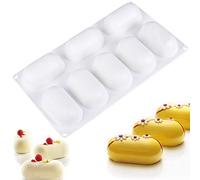 OCPO KITCHEN Moule à Barres en Silicone, Moule à Biscuits, Moule Silicone Rectangulaire, Moule à Patisserie en Silicone de 8 Cavités pour Muffins, Chocolat, Brownie, Puddings, Fromage