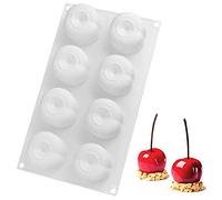 OCPO KITCHEN Moule à Pâtisserie en Forme de Cerise 3D Moules à Gâteau en Mousse de Silicone Moule à Savon Bricolage (8 Cavités)