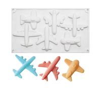 OCPO KITCHEN Moule à Patisserie, Moule Bonbon Silicone, Moule à Glaçons en Silicone, Moule en Silicone en forme d'Avion pour faire Gâteau Glaçons Pudding Truffes Pralinés (6 Cavités)