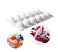 OCPO KITCHEN Moule Silicone Mangue, Moules à Chocolat, Moule à Savon Silicone, Moule de Cuisson en Silicone pour la Cuisson du Cupcake, Savon, Gelée (8 Cavités)