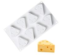 OCPO KITCHEN Moules à Gâteaux en Mousse Française, Moule Silicone Patisserie, Moule en Silicone pour faire des Bonbons au Chocolat, Gâteau, Bac à Glaçons, Truffes Pralinés (Forme de Fromage)